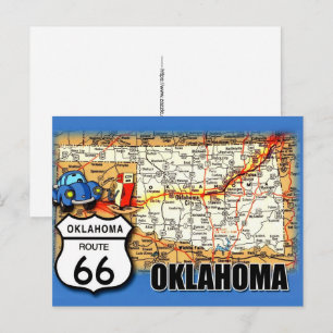 Oklahoma  RT 66 Postkarte