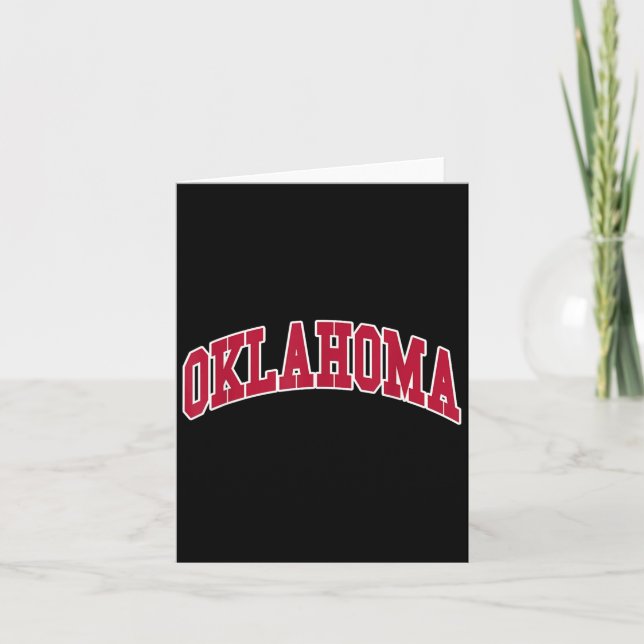 Oklahoma - Rückzugsdesign Karte (Vorderseite)