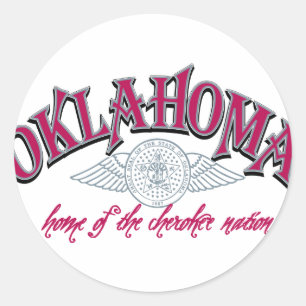 Oklahoma Runder Aufkleber