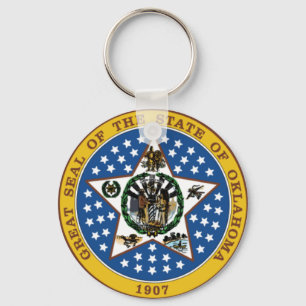 Oklahoma Siegel Schlüsselanhänger