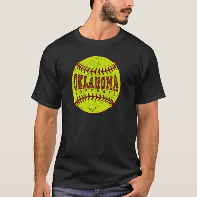 Oklahoma Softball Ball T-Shirt (Vorderseite)
