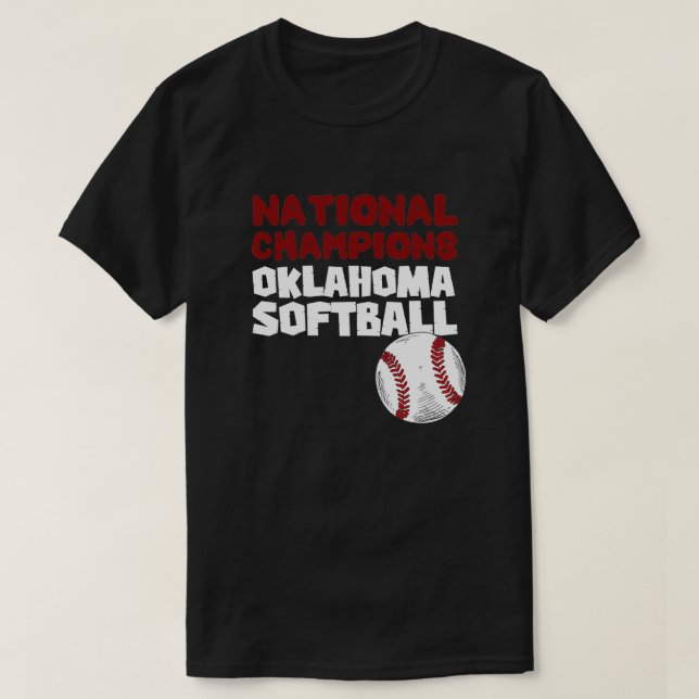 oklahoma Softball-Fußballweltmeister T-Shirt (Design vorne)