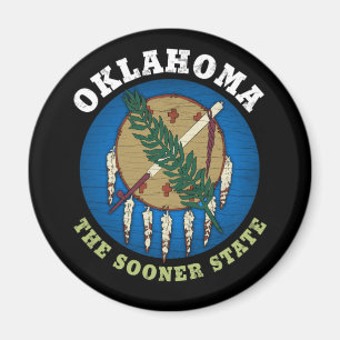 OKLAHOMA SOONER STAAT FLAG MAGNET