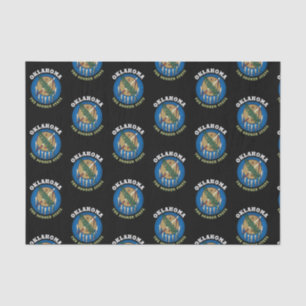 OKLAHOMA SOONER STAAT FLAG SEIDENPAPIER