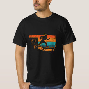 Oklahoma Staat Footbal Colorful Map T-Shirt