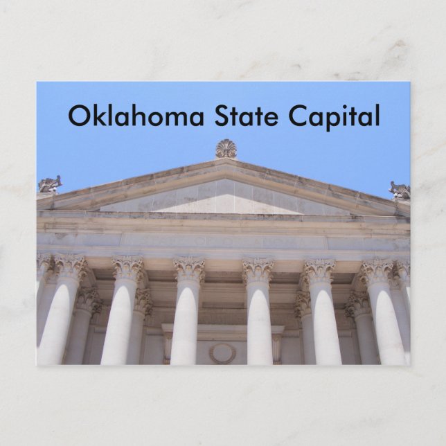 Oklahoma Staat Hauptstadt Postkarte (Vorderseite)