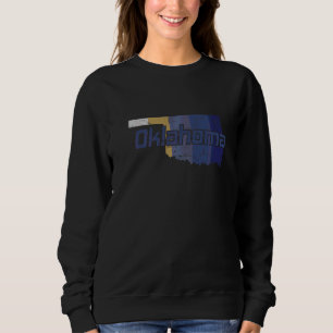 Oklahoma Staat Kontur Karte Usa Sweatshirt