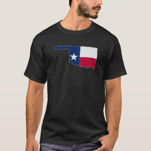 OKLAHOMA STAAT MAP TEXAS TX Flag Roots Men Women G T-Shirt