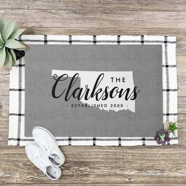 Oklahoma Staat Monogram Doormat Fußmatte (Von Creator hochgeladen)