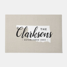 Oklahoma Staat Monogram Doormat Fußmatte
