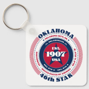 Oklahoma Staat Schlüsselanhänger