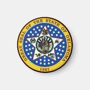 Oklahoma Staat Siegel Magnet