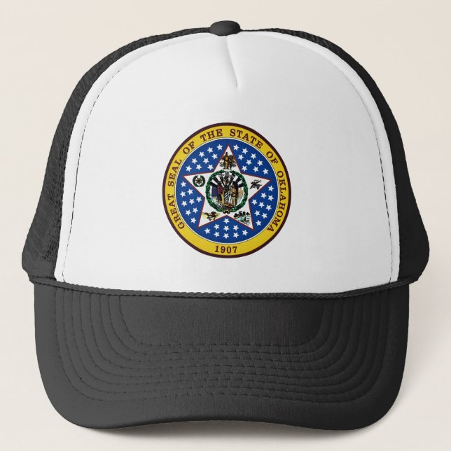 Oklahoma Staat Siegel Truckerkappe (Vorderseite)