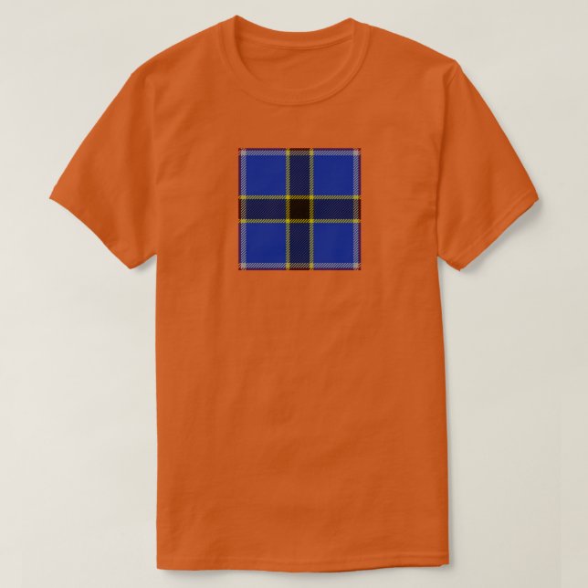 Oklahoma Staat Tartan T-Shirt (Design vorne)