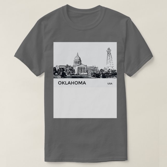 Oklahoma Staat USA T-Shirt (Design vorne)