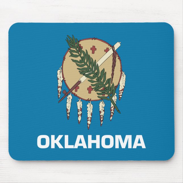 Oklahoma-Staats-Flagge Mousepad (Vorne)