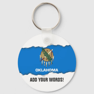 Oklahoma-Staats-Flagge Schlüsselanhänger