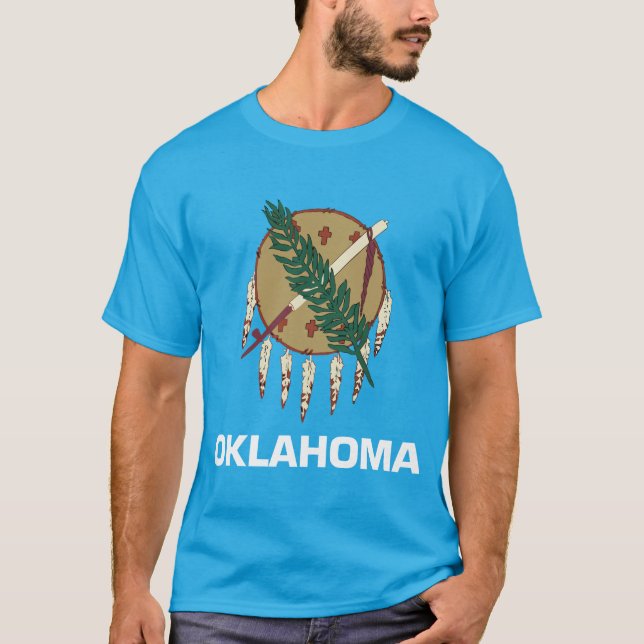 Oklahoma-Staats-Flagge T-Shirt (Vorderseite)
