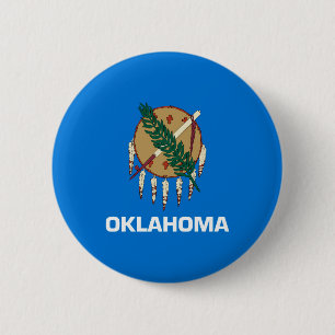 Oklahoma-Staats-Flaggen-Entwurf Button