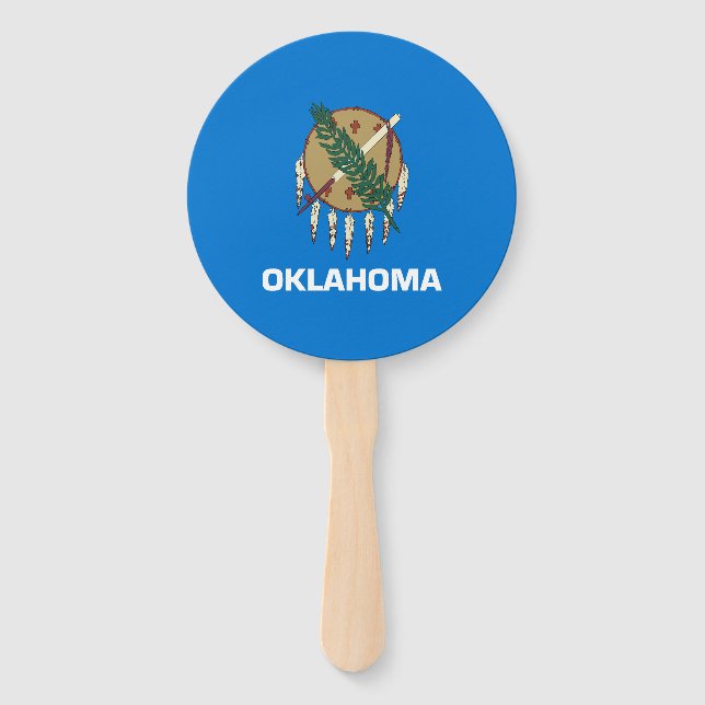 Oklahoma Staatsflagge Fächer (Vorderseite)