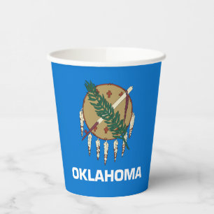 Oklahoma Staatsflagge Pappbecher