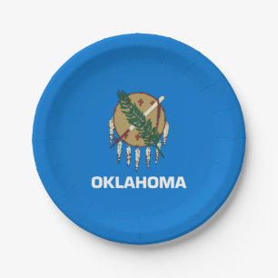 Oklahoma Staatsflagge Pappteller