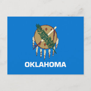 Oklahoma Staatsflagge Postkarte