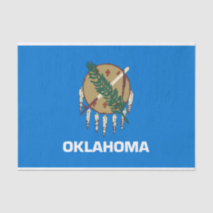 Oklahoma Staatsflagge Seidenpapier
