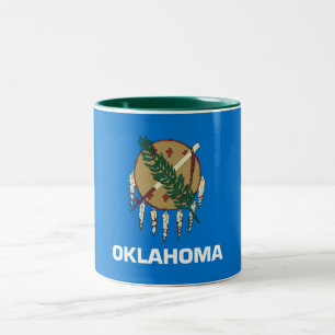 Oklahoma Staatsflagge Zweifarbige Tasse