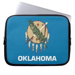 Oklahoma State Flag Laptop Sleeve