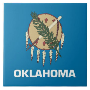 Oklahoma State Flag Tile Fliese