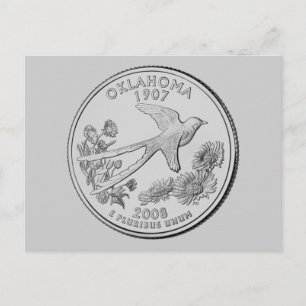 Oklahoma State Quarter Postkarte