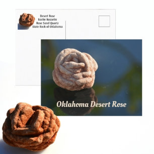 Oklahoma State Rock Wüstenrose Fotografie Postkarte