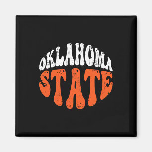 Oklahoma State Tee.retro Vintage Design mit Abnutz Magnet