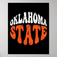 Oklahoma State Tee.retro Vintage Design mit Abnutz