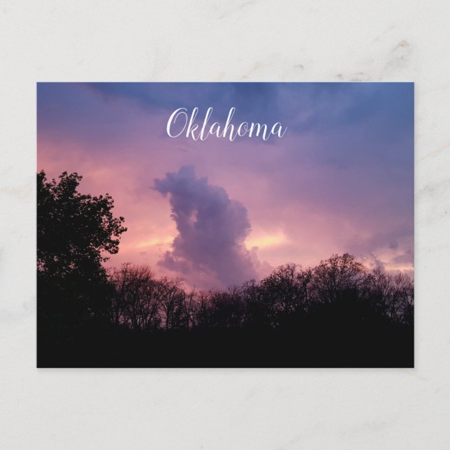 Oklahoma Stormy Skies Postcard Postkarte (Vorderseite)