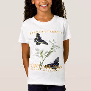 Oklahoma-Territorium Schmetterling Der Schwarze Sc T-Shirt