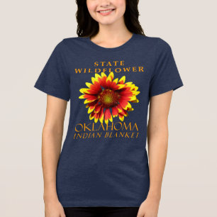 Oklahoma-Territorium-Wildblume Die Deckenblume Tri-Blend Shirt