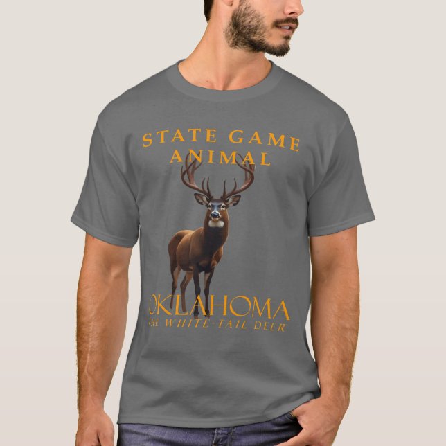 Oklahoma Territory Game Animal The Whitetail Deer T-Shirt (Vorderseite)