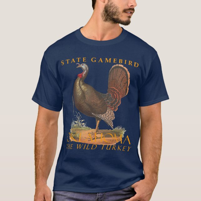 Oklahoma Territory Jagdvogel Der Wilde Truthahn T-Shirt (Vorderseite)