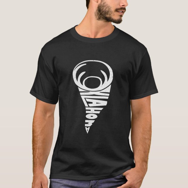 Oklahoma Tornado Storm Chaser Meteorologe T-Shirt (Vorderseite)