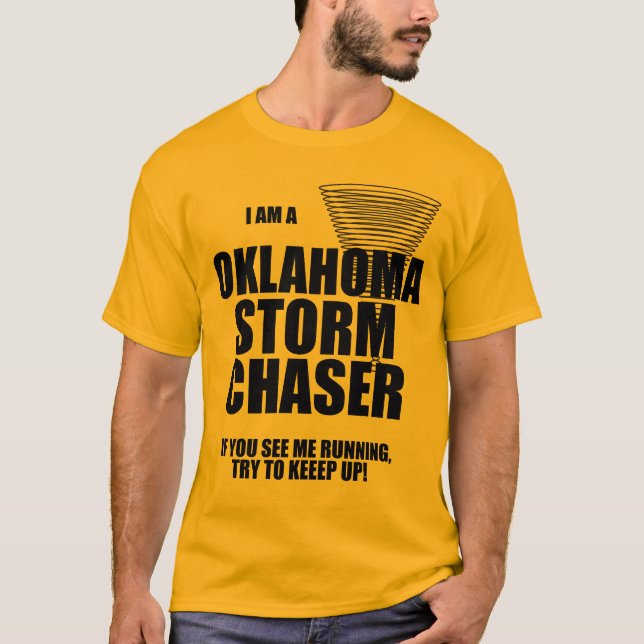 Oklahoma Tornado Storm Chaser T - Shirt (Vorderseite)