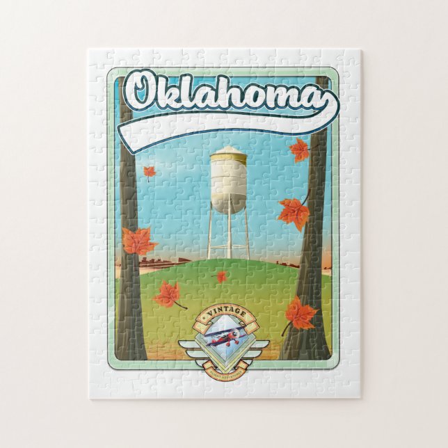 Oklahoma Travel Poster Puzzle (Vertikal)