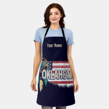 Oklahoma United Staaten Retro Map Vintag USA