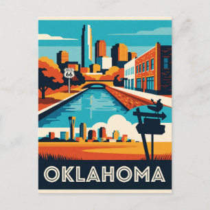 Oklahoma USA Route 66 und Reisen in die Plains 🛣️ Postkarte