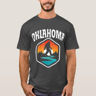 Oklahoma Vintag Bigfoot Outdoor Staatsstolz T-Shirt