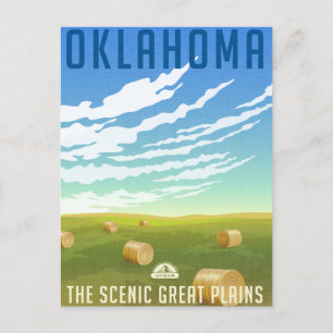 Oklahoma Vintage Reise amerika tulsa usa Postkarte