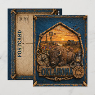 Oklahoma Vintage Reise Postkarte