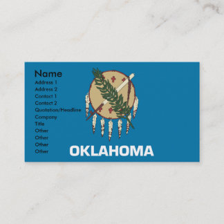 OKLAHOMA-Visitenkarten Visitenkarte