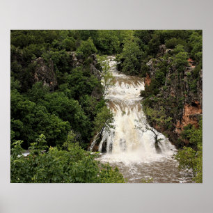 Oklahoma, Wasserfall Turner Falls, Poster